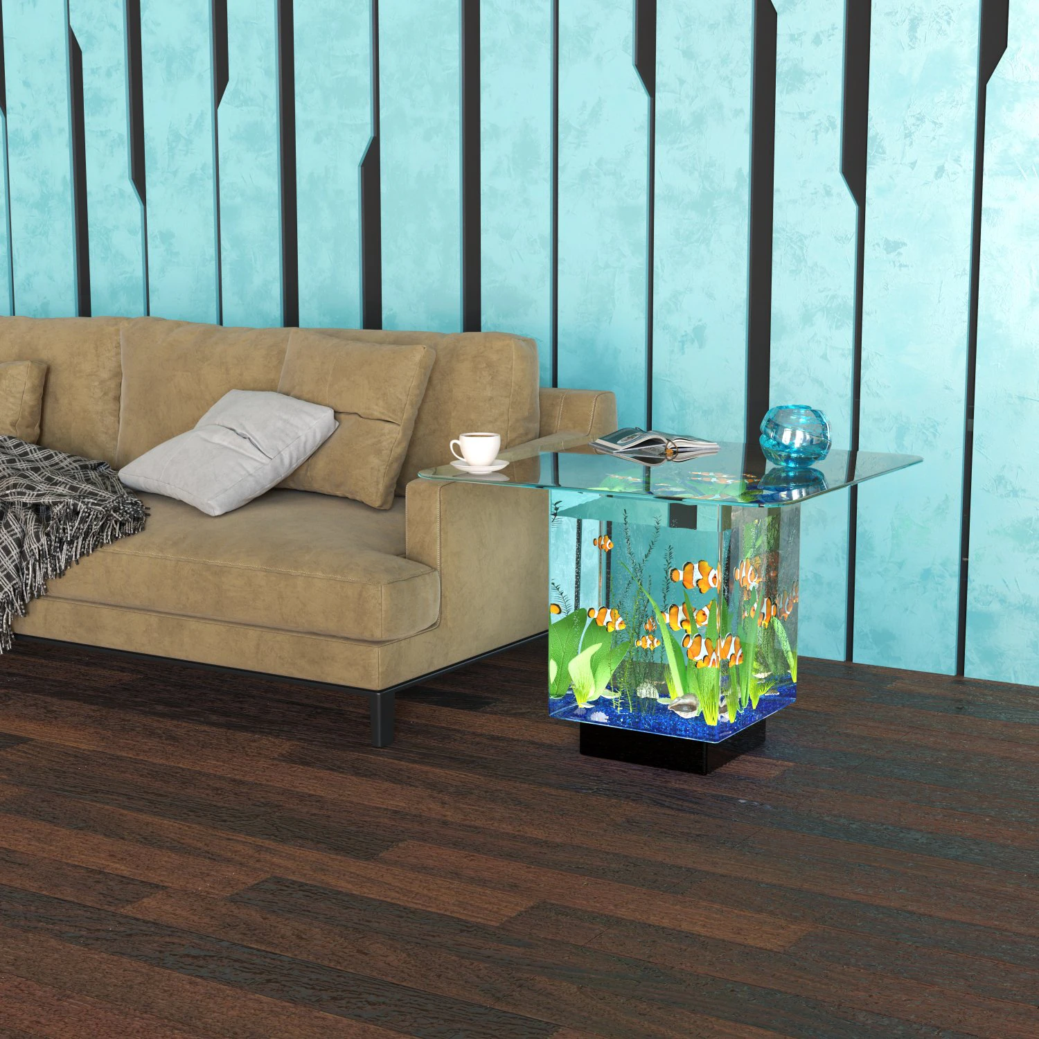 Coffee table 3D Model .c4d .max .obj .3ds .fbx .stl .blend 