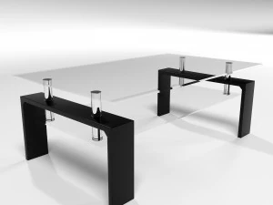 Mesa de vidro Modelo 3D