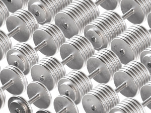 Set of 20 dumbbells from 5 to 100 kg 3D मॉडल