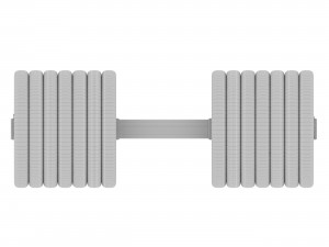Set of 20 dumbbells from 5 to 100 kg 3D मॉडल