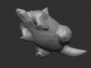 Raccoon-Fox Modello 3D