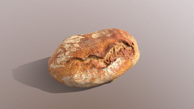 sourdough bread 3Dモデル .c4d .max .obj .3ds .fbx .stl .blend 