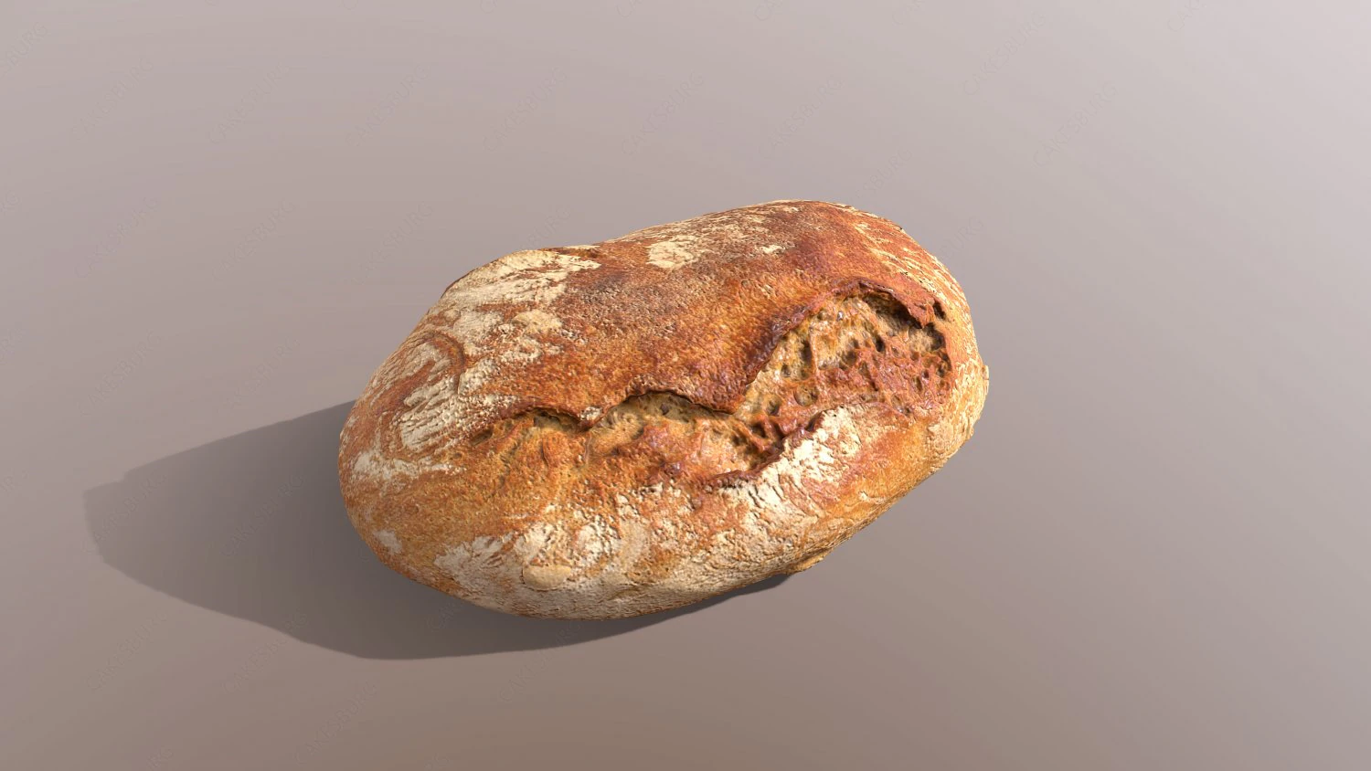 sourdough bread 3D Model .c4d .max .obj .3ds .fbx .stl .blend