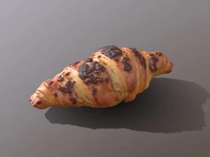 croissant czekoladowy Model 3D