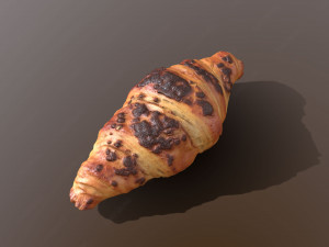 chocolate croissant Modelo 3D