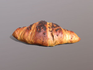 chocolate croissant Modelo 3D