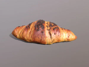 巧克力牛角面包 3D 模型