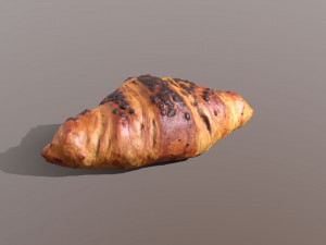 chocolate croissant Modelo 3D
