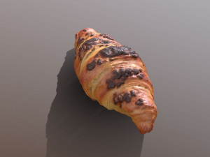 chocolate croissant Modelo 3D