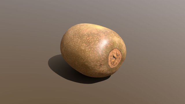 golden kiwi 3D Modell .c4d .max .obj .3ds .fbx .stl .blend