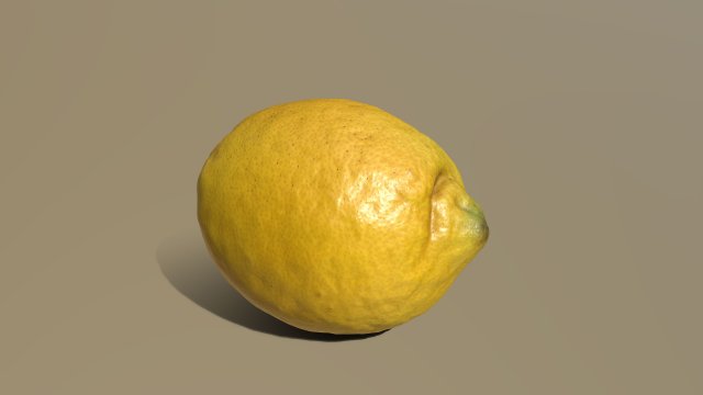 lemon 3D Model .c4d .max .obj .3ds .fbx .stl .blend 