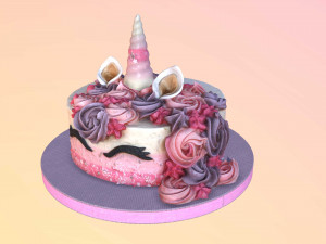 Unicorn Cake 3Dモデル