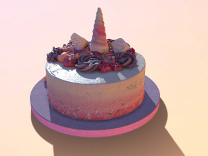 Unicorn Cake 3Dモデル