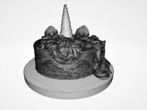 Unicorn Cake 3D Model