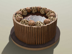 Ferrero Rocher Cigarillo Cake Modelo 3D