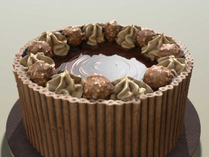 Ferrero Rocher Cigarillo Cake Modelo 3D