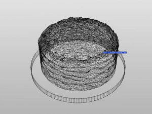 Chocolate Buttercream Sprinkles Cake 3D Model
