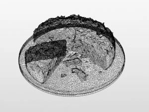 Apple Cake 3D Model