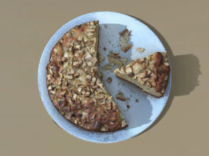 Apple Cake 3D Model