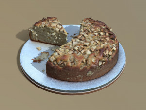 Apple Cake 3D Model