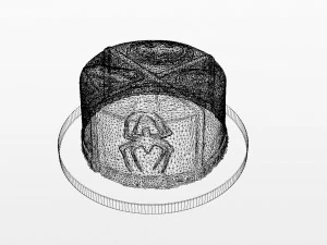 Super Heroes Cake 3D Model