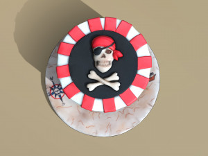Pirate Cake 3D Модель