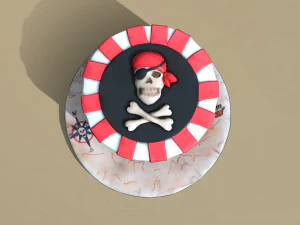 Pirate Cake 3D Model