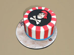 Pirate Cake 3D Model