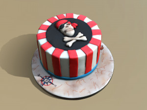 Pirate Cake 3D Модель