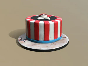 Pirate Cake 3D Model