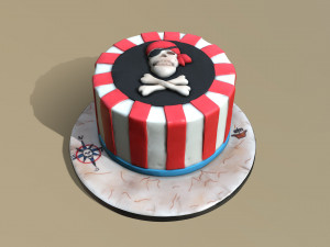 Pirate Cake 3D Model