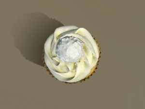 Ferrero Raffaello Cupcake 3D Model