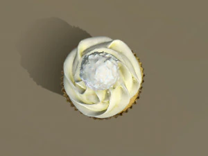 Ferrero Raffaello Cupcake 3D Model