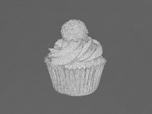 Ferrero Raffaello Cupcake 3D Model