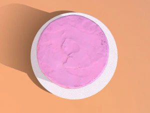 Sade Pembe Damla Kek 3D Model