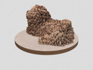 Cockapoo Dog Cake Modelo 3D