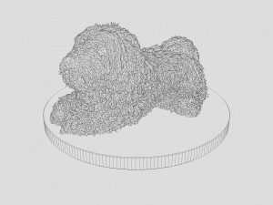 Cockapoo Dog Cake Modelo 3D