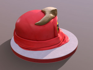 Ninja Head Cake 3D Model