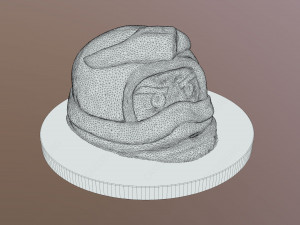 Ninja Head Cake 3D Model