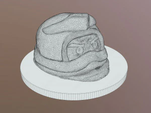 Ninja Head Cake 3D Model