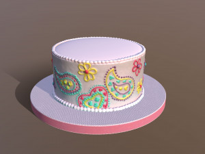 Paisley Cake Modelo 3D