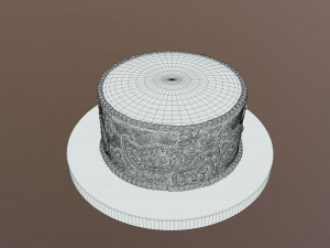 Paisley Cake 3D Model