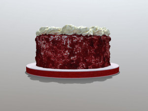 Red Velvet Cake 3Dモデル