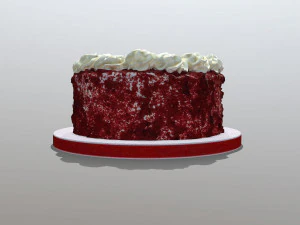 Red Velvet Cake 3D Model
