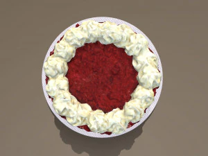 Red Velvet Cake 3D Model