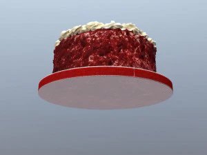 Red Velvet Cake 3D Model