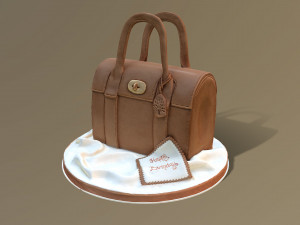 Luxury Handbag Cake 3D Model