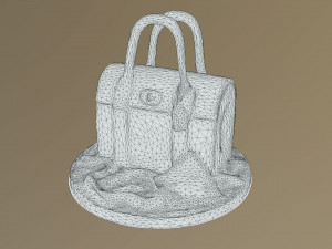 Luxury Handbag Cake 3D Модель