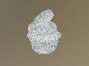 Oreo Cookie Cupcake 3D Model