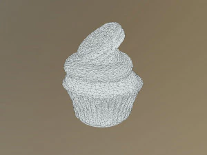 Oreo Cookie Cupcake 3D Model
